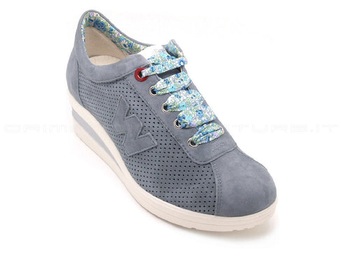 Melluso walk scarpe stringate donna blu